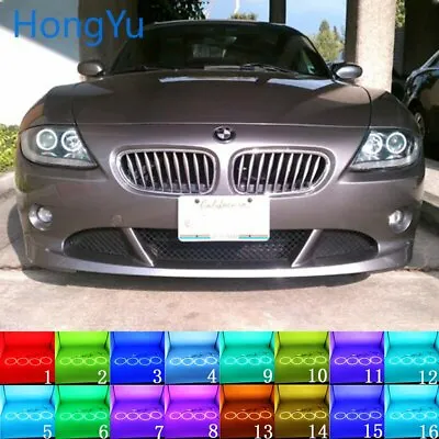 Multi-color Angel Eyes Light Halo Ring DRL For BMW Z4 E85 E86 2002-08 Headlight • $33.99