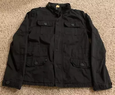 Brandit Vintage Jacket Black Lightweight Combat Jacket Mens Size Small • $53.99