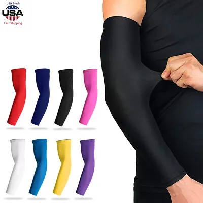UV Protection Cooling Arm Sleeves Women Men Summer Outdoor Sunblock Arm Cover US • $10.99