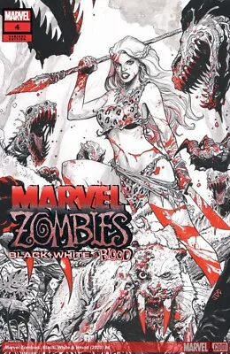 Marvel Zombies Black White & Blood #4 (2023) (Cassara Variant) • $2.99