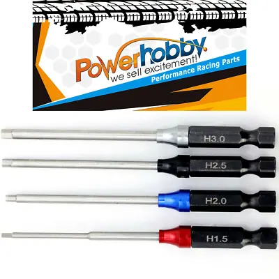 NEW Powerhobby RC Hex Driver 1/4  Power Tool Set Metric 1.5 2.0 2.5 3.0mm • $26.25