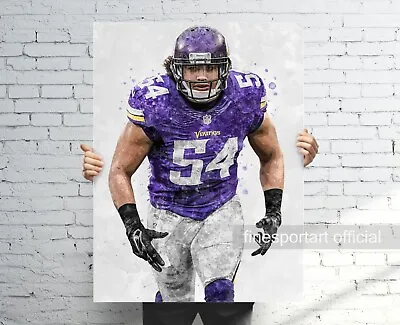 Eric Kendricks Minnesota Vikings Poster Canvas Football PrintSport Wall Art • $32.20