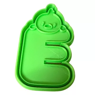 Alphabet E Cookie Cutter & Embosser Biscuit Icing Fondant Baking Cake Clay 9cm • £4.99