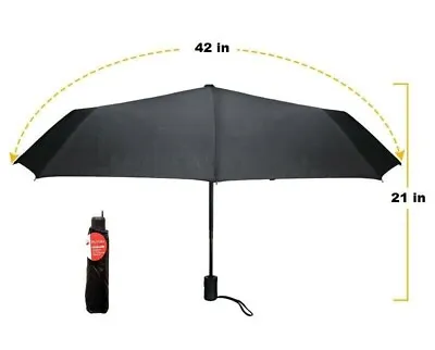 42  Large Umbrella Men/Women Three Folding Anti-UV Windproof Big Rain Umbrella • $9.49