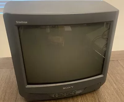 Sony KV-13M40 13  Trinitron CRT Color TV For Retro Gaming Tested Works • $139.88