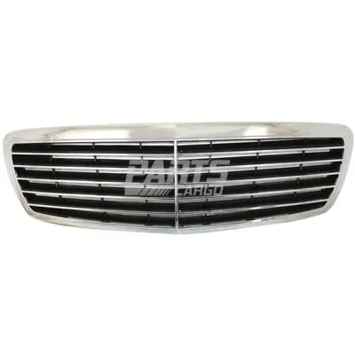 New Grille For 2003-2006 MERCEDES-BENZ E320 Chrome Shell/Painted Black Insert • $89.62
