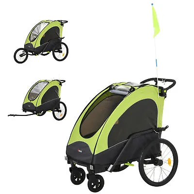 3 In1 Children Kids Bike Trailer Jogger Baby Stroller Transport Buggy Carrier • $337.99