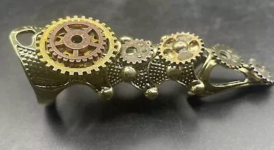 Steampunk Gothic Armour Gears Articulated Full Finger Sleeve Ring 3 1/2” Long • $9.99