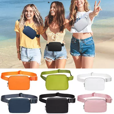 Lady Men Sports Waist Bag Pouch Travel Fanny Pack Waterproof Cossbody Bum Bag • £11.77