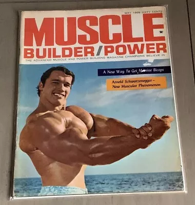 Arnold Schwarzenegger - Muscle Builder/Power Bodybuilding Magazine - May 1969 • $99.99