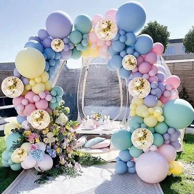 $4.99 • Buy 122PCS Macaron Balloon Garland Arch Birthday Wedding Baby Party DIY Decoration