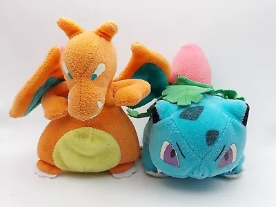 Pokémon Charizard & Ivysaur 5  Plush Nintendo Hasbro 1998 1999 Beanie Soft Toys • £14.95