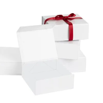 5 Pack Purple Q Crafts Small White Hard Gift Box Magnetic Closure Lid 4x4x1.6  • $14.97