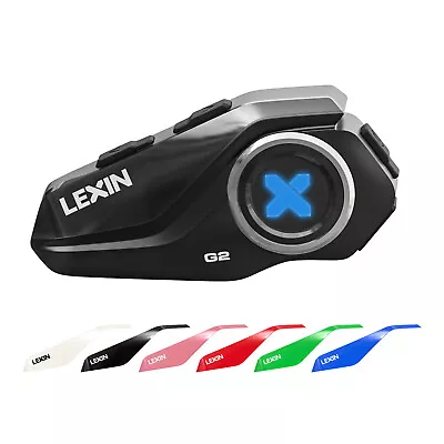 6Riders 2000m LEXIN G2 Motorcycle Bluetooth Headset Helmet Intercom FM Speaker • $59.99