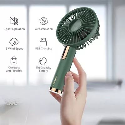 Portable Mini Fan Handy Rechargeable Fan Pocket Size Air Cooler USB W/Battery • $10.49