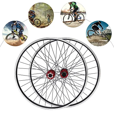 29  MTB Bike Disc Front Rear Wheel Set 7/8/9/10/11/12 Speed Hub Aluminum Alloy • $100