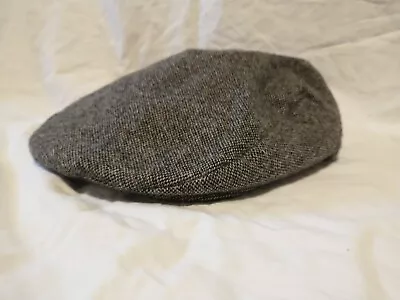 Vintage Newsboy Cap Black White Amalgamated Clothing Textile Workers Union Med • $27.34