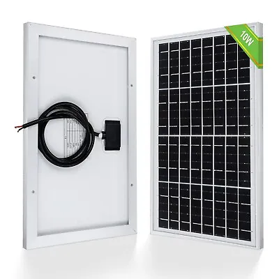 ECO-WORTHY 12V Solar Panel 10W Solar Panel Battery Charger Portable For Vehic... • $32.90