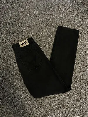 DOLCE & GABBANA Mens Black Jeans W30 L34 Regular Fit Straight Leg D&G • $5.05