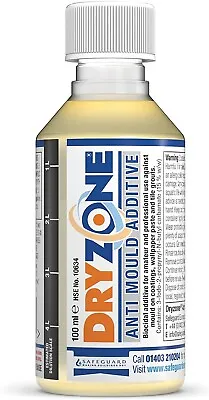£13.40 • Buy Dryzone Anti-Mould Additive 100ml Concentrate To Make 5L Of Emulsion, Vinyl, Or