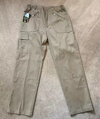 Carabou Mens Multi Pocket Combat Action Trousers Size 34  R Zip Pockets • £23.55