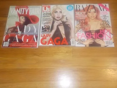 Lady Gaga Magazine Lot Us Missing 2 Posters/Vanity Fair Jan 2012 /Harpers Bazaar • $9.99