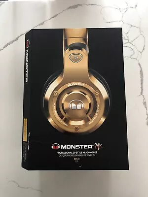 Monster 24k Professional DJ-Style Headphones Gold *Limited Edition* • $190