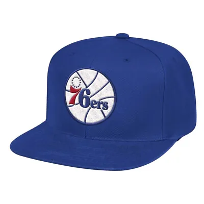 Men's Mitchell & Ness Royal NBA Philadelphia 76ers Team Ground HWC Snapback - • $24.95