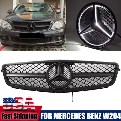 AMG Style Grille Grill For Mercedes Benz C-Class W204 C280 C300 C250 2008-2014 • $68.96