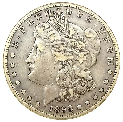 1893-S Morgan Silver Dollar $1 Coin. Certified ANACS XF40 (EF40) - $13000 Value • $11860.75