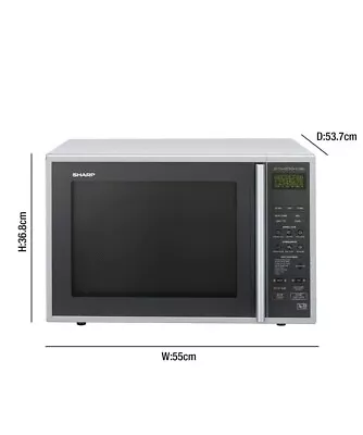 Sharp R959SLMAA Combination Microwave 40 Litre 900Watt - Silver • £31