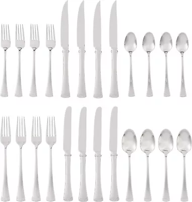 Lenox  - PORTOLA -  Stainless Steel 24-piece Flatware Set - NEW OTHER • $49.99