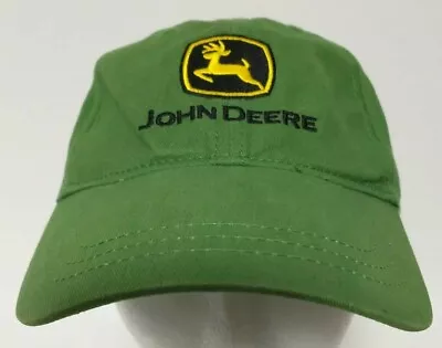 2011 Green JOHN DEERE Hat Cap Baseball Trucker Farmer Patch Logo Hook Loop L/XL • £24.10