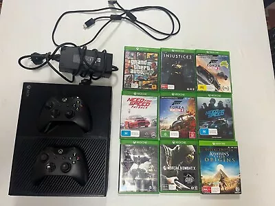 Microsoft Xbox One 500GB Console - Black Great Condition + Games And Controllers • $275