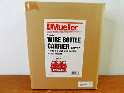 NIB Mueller 6 Bottle Wire Bottle Carrier Brand New! • $24.95