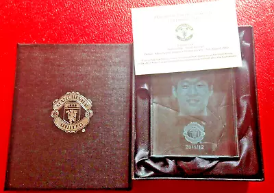 Manchester United Ji Sung Park Glass Etched Paperweight 2011/12 V Stoke City • £12.99