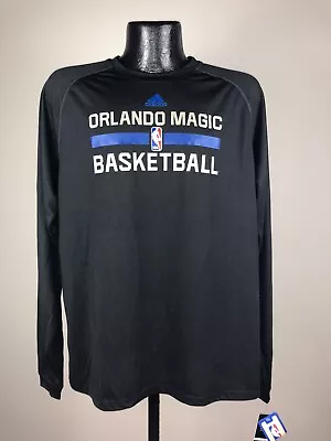 Men’s Adidas Climalite Orlando Magic NBA Basketball Long Sleeve Shooting Tee 2XL • $20