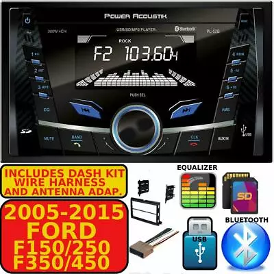 2005-2015 Ford F250/350/450/550 Am/fm Usb Aux Mp3 Bluetooth Car Stereo Radio Pkg • $139.99