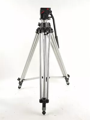 Bogen Manfrotto 3046 Tripod Video Camera Stand + 3433 Cam Slider + Carrying Bag • $155.99