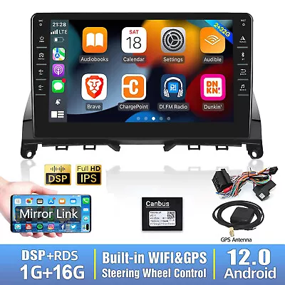 Android 12.0 For 2006-2011 Mercedes Benz C Class W204 S204 GPS Car Stereo Radio • $155.32