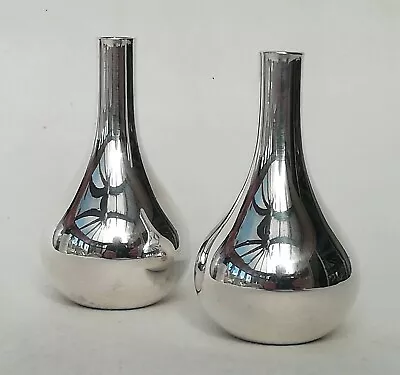 £21.99 • Buy Vintage Dansk Designs Silver Plated Mini Onion Taper Candle Holder Set