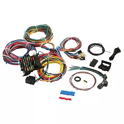 21 Circuit Wiring Harness Chevy Mopar Ford Hotrods Universal Extra Long Wires • $70.99
