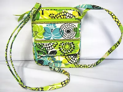 Vera Bradley LIMES UP Mini Hipster Crossbody Small Purse 6 X 7.5 X 1 GUC • $14.95