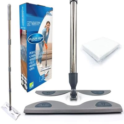 £8.79 • Buy Static Cleaning Mop Sweeper Wet Or Dry Wipes Laminate Wood Tile Floor Cleaner