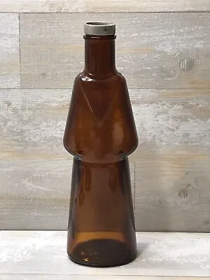 FRANGELICO Amber Liqueur Bottle Vintage Monk Shaped Italy Brown Empty Clean • $6.29