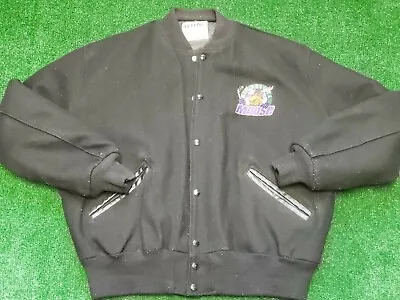 Minnesota Moose Vintage 90s Delong Wool Varsity IHL Hockey Letterman Jacket XL • $175