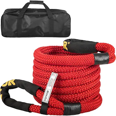 VEVOR 7/8  X 21' Recovery Rope Kinetic Energy Tow Rope 21970LBS W/ Carry Bag • $52.99