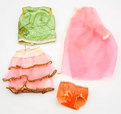 Vintage Barbie Scene Stealers Outfit #1845 Pink Green TLC Lot Mattel 1968 HTF • $39.99