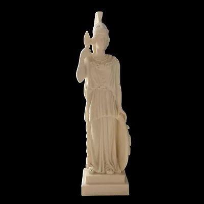 Athena Minerva Greek Roman Goddess Alabaster Statue Sculpture Figure 10 Inches • $33