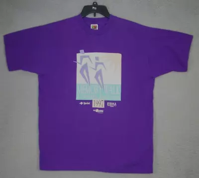 Alzheimer's Shirt Adult XL Purple Graphic Cotton VTG 1997 Memory Walk Rare Men T • $7.80